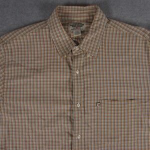Ralph Lauren Jeans Company Mens XL Multicolor Tattersall Plaid Button Down Shirt